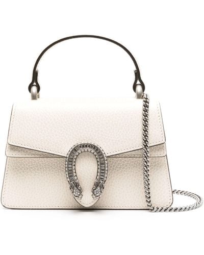 Gucci Dionysus Mini Leather Top Handle Bag - Natural