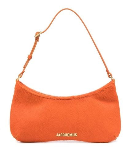 Jacquemus Le Bisou Calf-hair Shoulder Bag, Shoulder Bag, - Orange