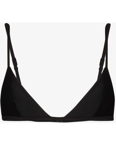 Matteau Petite Triangle Bikini Top - Women's - Recycled Nylon/elastane - Black