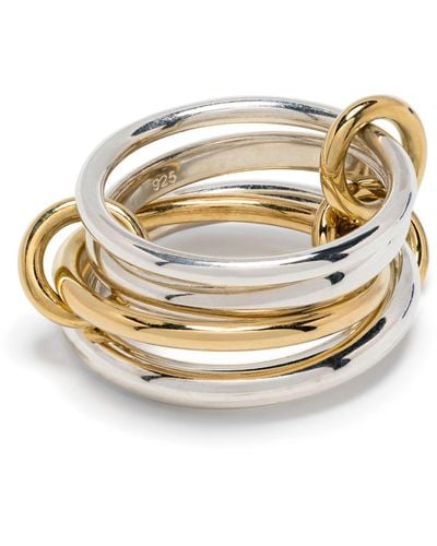 Spinelli Kilcollin 18k Yellow Gold Vermeil And Sterling Linked Rings - Metallic
