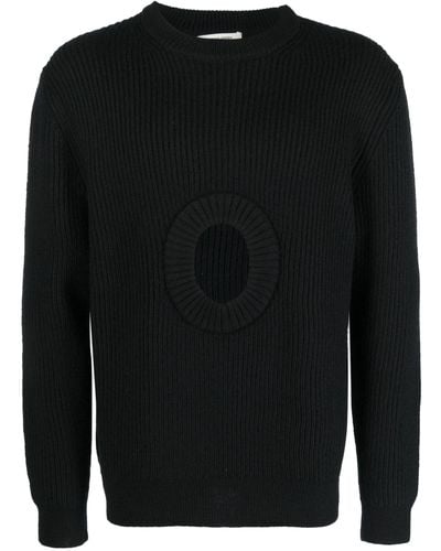 Craig Green Cut-out Organic-wool Sweater - Men's - Organic Wool - Black