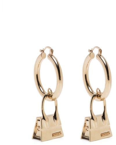 Jacquemus Les Creoles Chiquito Hoop Earrings - Metallic