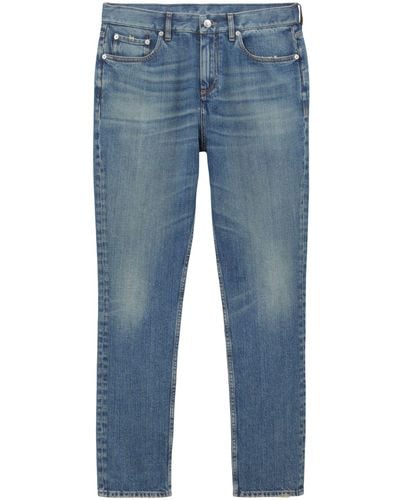 Burberry Japanese Mid-rise Slim-fit Jeans - Blue