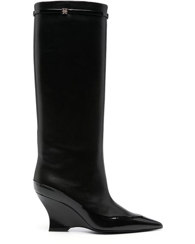 Givenchy Raven 80 Leather Boots - Women's - Calf Leather - Black