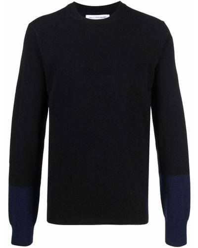 Comme des Garçons Round Neck Sweater In Wool - Blue