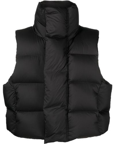 Entire studios Quilted Padded Gilet - Unisex - Nylon/duck Down/polyester - Black