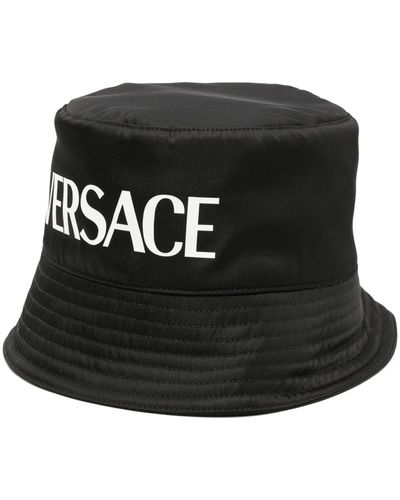 Versace Logo-print Bucket Hat - Black