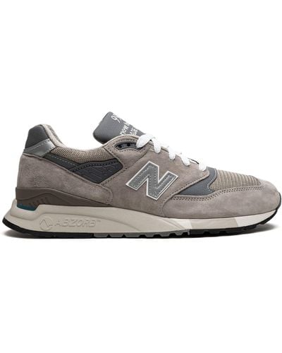 New Balance 998 Made In Usa "grey/silver" Sneakers - White