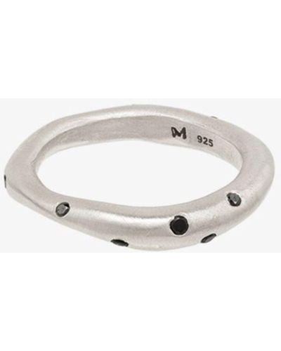 M. Cohen Sterling Black Diamond Ring - Metallic
