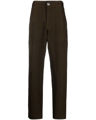 LABRUM LONDON Black Prince Trousers - Men's - Acetate/polyester/polyamide/cotton