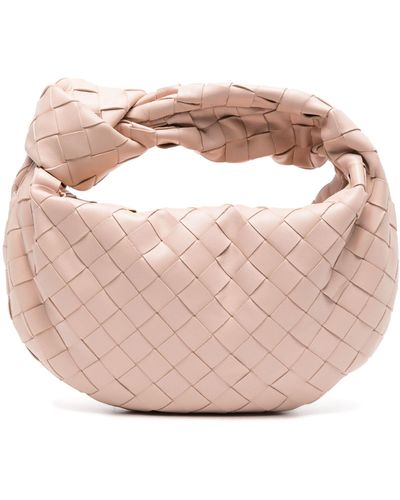 Bottega Veneta Mini Jodie Leather Top Handle Bag - Women's - Calf Leather - Pink