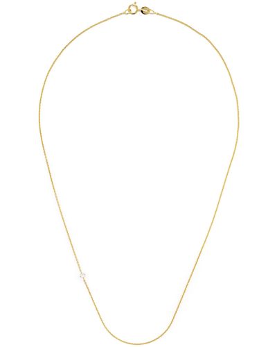 Lizzie Mandler 18k Yellow Floating Diamond Necklace - White