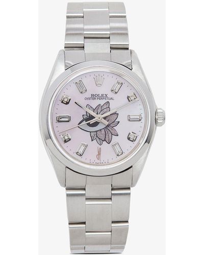 Jacquie Aiche Reworked Vintage Rolex Oyster Perpetual Watch - Pink