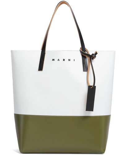 Marni Tribeca Shopping Bag - White