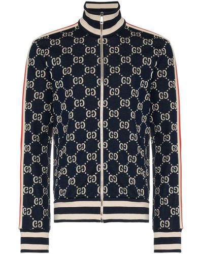 Gucci GG Jacquard Cotton Jacket - Blue