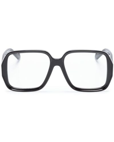 Loewe Anagram Square-frame Glasses - Unisex - Acetate - Black
