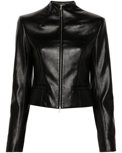 AYA MUSE Ubala Faux-leather Jacket - Black