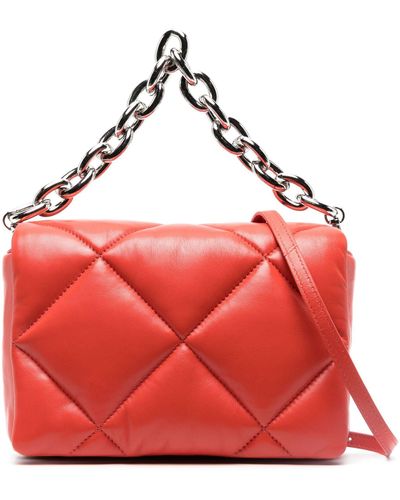 Stand Studio Brynnie Quilted Leather Shoulder Bag - Red