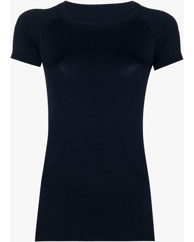 lululemon Navy Swiftly Tech 2.0 Running T-shirt - Women's - Nylon/recycled Polyester/elastane - Blue