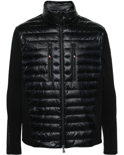 3 MONCLER GRENOBLE Quilted Zip-up Jacket - Men's - Polyamide/elastane/feather Down - Black