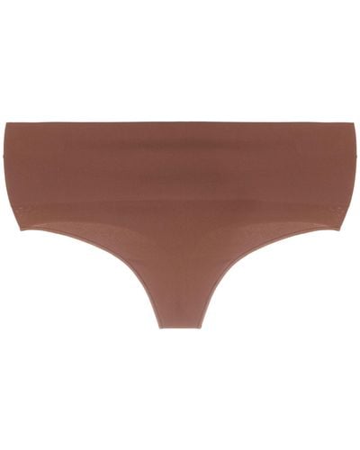 Spanx Ecocare High-waisted Thong - Brown