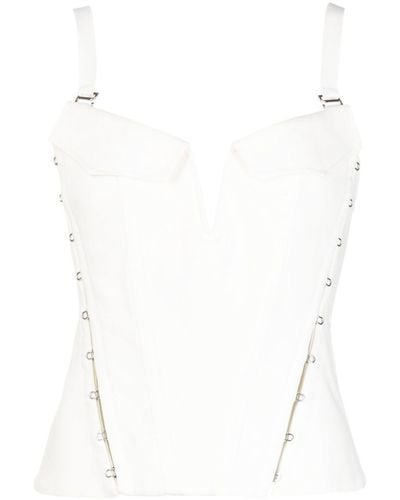 Dion Lee Pocket Hook-and-eye Corset - White