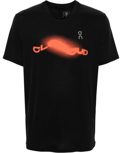 On Shoes Logo Print Cleancloud® T-shirt - Black
