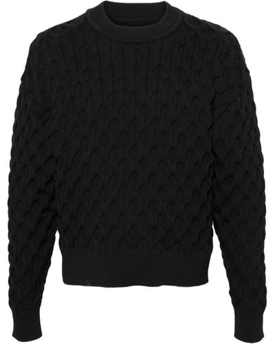 Jacquemus Le Pull Torsade Sweater - Black