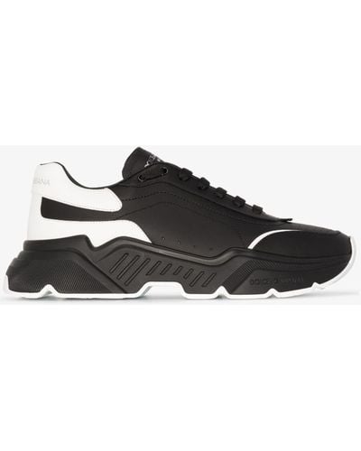 Dolce & Gabbana Daymaster Leather Sneakers - Black