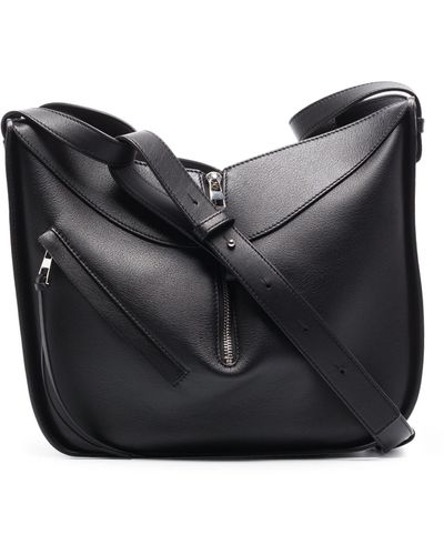 Loewe Hammock Small Leather Shoulder Bag - Black