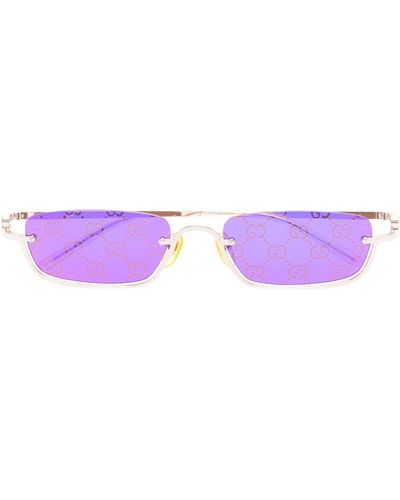 purple gucci glasses
