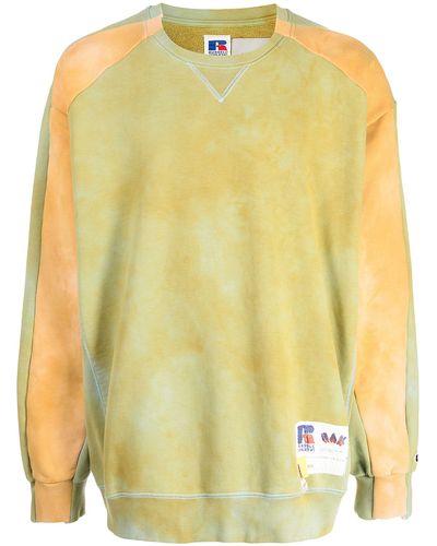 Liam Hodges Tie-dye Cotton Sweatshirt - Men's - Cotton - Yellow