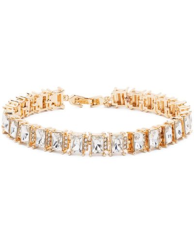 Kenneth Jay Lane -tone Crystal Embellished Baguette Bracelet - Metallic