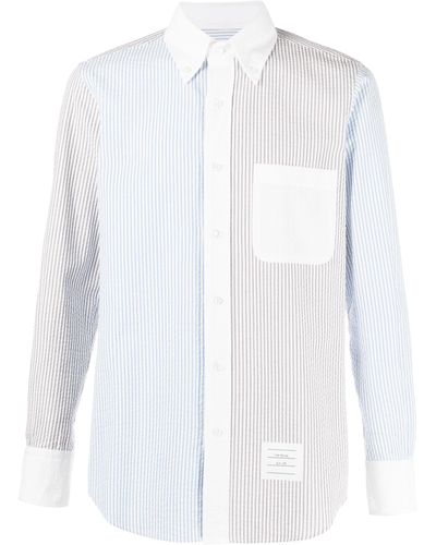 Thom Browne Funmix Striped Shirt - White