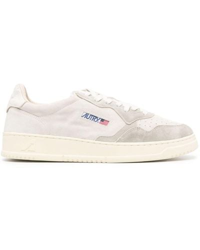 Autry Neutral Medalist Suede Trainers - White