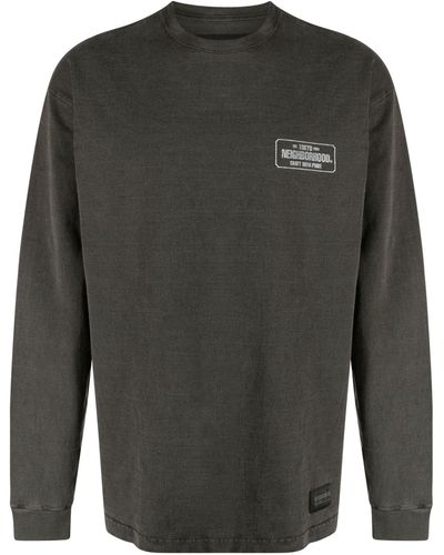 Neighborhood Graphic-print Cotton Sweatshirt - Men's - Cotton - Grey