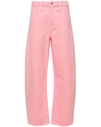 FRAME Long Barrel Tapered Jeans - Pink