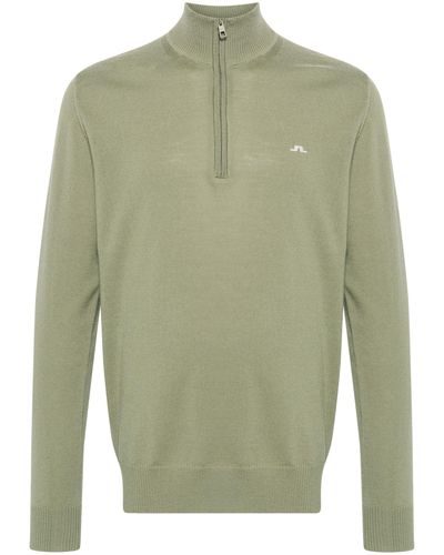 J.Lindeberg Kian Half-zip Sweater - Green