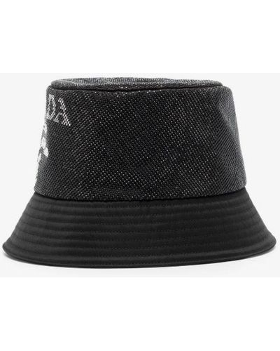 Prada Logo Re-nylon Bucket Hat - Men's - Recycled Nylon - Black