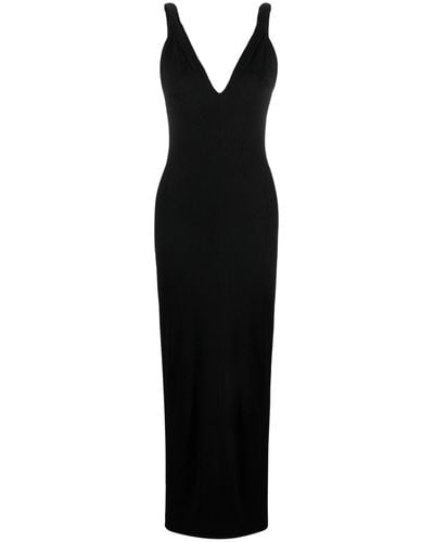 Givenchy V-neck Stretch-jersey Dress - Black