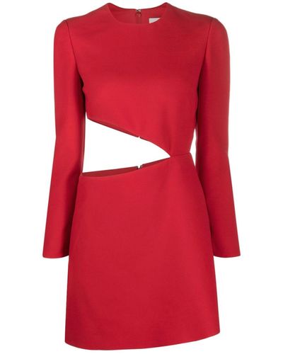 Valentino Garavani Crepe Couture Cut-out Dress - Women's - Silk/virgin Wool/elastane/viscose - Red