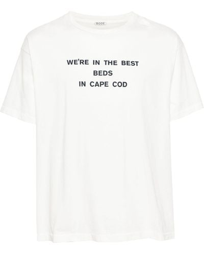 Bode Best Beds Illustration-Print T-Shirt - White