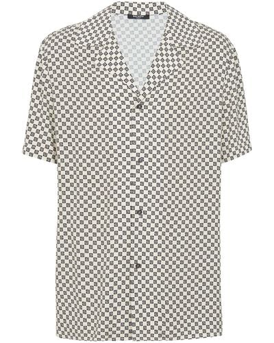 Balmain Shirt With Print - Gray