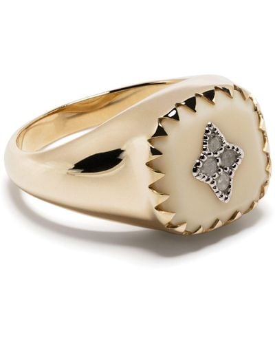 Pascale Monvoisin 9k Gold Pierrot Diamond Ring - Natural