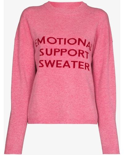 Reformation Emotional Support Wool Sweater - Pink