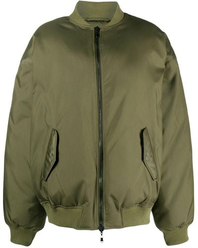 Wardrobe NYC Reversible Bomber Jacket - Green