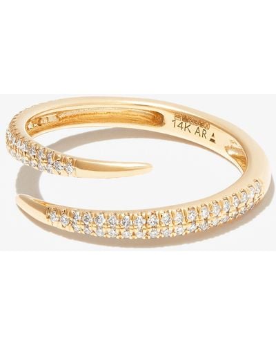 Adina Reyter 14k Yellow Thorn Diamond Ring - Metallic