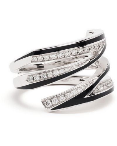 Stephen Webster 18k White Gold Vertigo Infinity Diamond Ring
