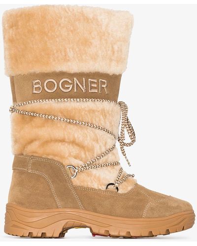 Bogner Neutral Alta Badia Snow Boots - Multicolour