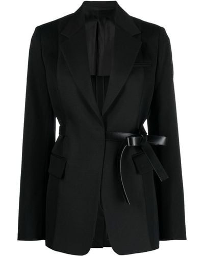 Lanvin Belted Tailored Blazer - Black